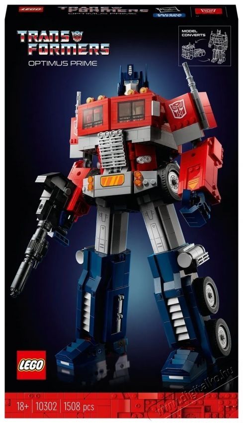 LEGO Icons 10302 Optimusz fővez&eacute;r H&aacute;ztart&aacute;s / Otthon / K&uuml;lt&eacute;r - J&aacute;t&eacute;k / Sport - Kreat&iacute;v / k&eacute;szs&eacute;gfejlesztő j&aacute;t&eacute;k - 531895