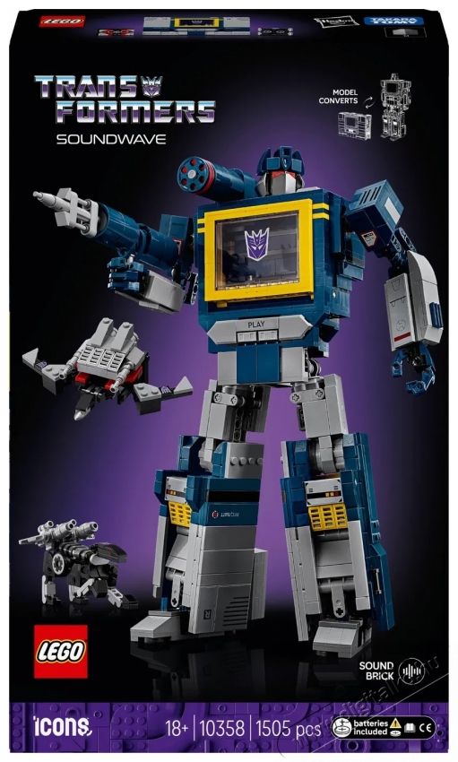 LEGO Icons 10358 Transformers  F&uuml;lelő H&aacute;ztart&aacute;s / Otthon / K&uuml;lt&eacute;r - J&aacute;t&eacute;k / Sport - Kreat&iacute;v / k&eacute;szs&eacute;gfejlesztő j&aacute;t&eacute;k - 531897