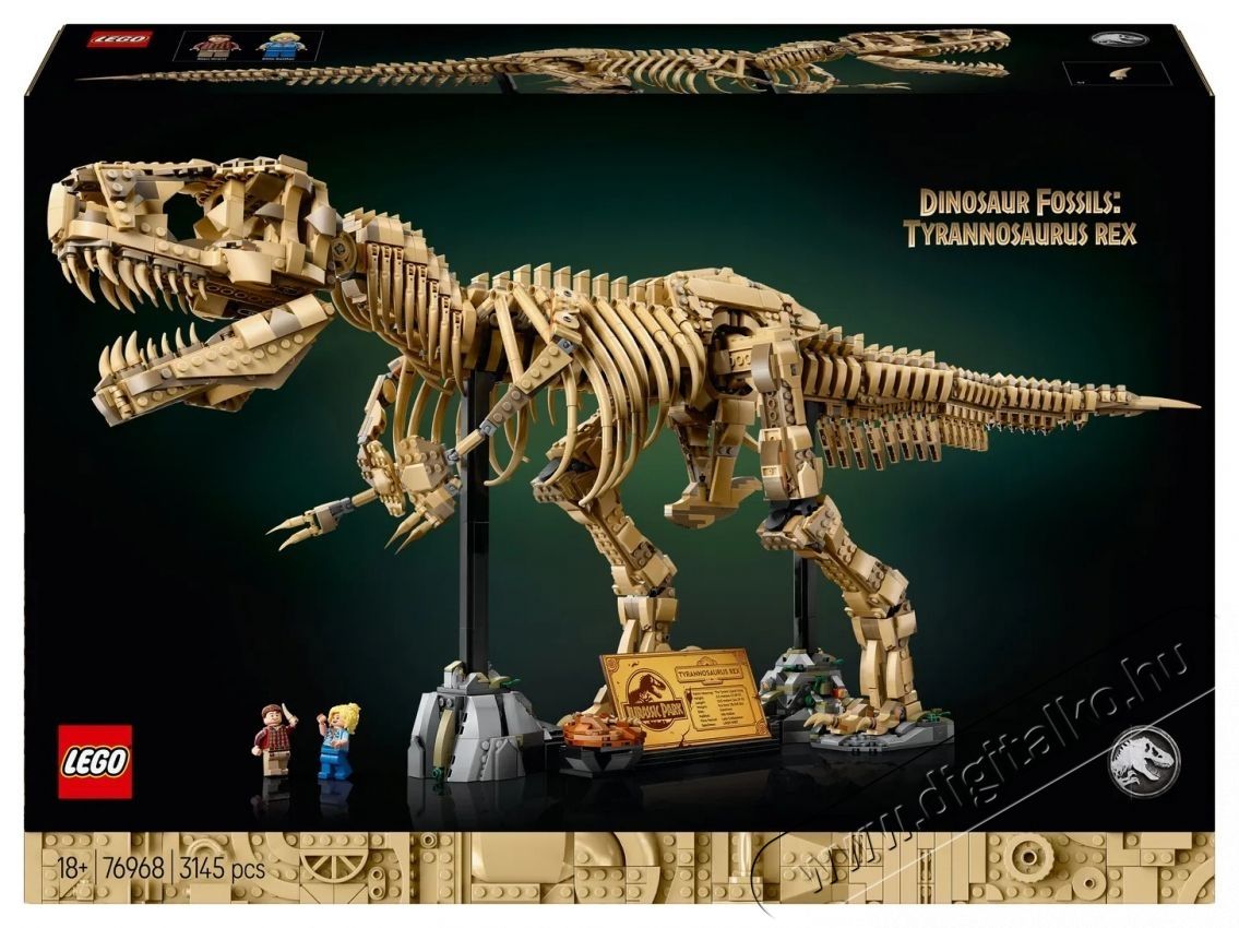 LEGO Jurassic World 76968 Dinoszaurusz maradv&aacute;nyok  Tyrannosaurus rex H&aacute;ztart&aacute;s / Otthon / K&uuml;lt&eacute;r - J&aacute;t&eacute;k / Sport - Kreat&iacute;v / k&eacute;szs&eacute;gfejlesztő j&aacute;t&eacute;k - 531891