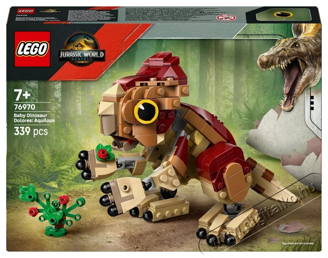 LEGO Jurassic World 76970 Dolores  a b&eacute;bi dinoszaurusz  Aquilops H&aacute;ztart&aacute;s / Otthon / K&uuml;lt&eacute;r - J&aacute;t&eacute;k / Sport - Kreat&iacute;v / k&eacute;szs&eacute;gfejlesztő j&aacute;t&eacute;k - 531894