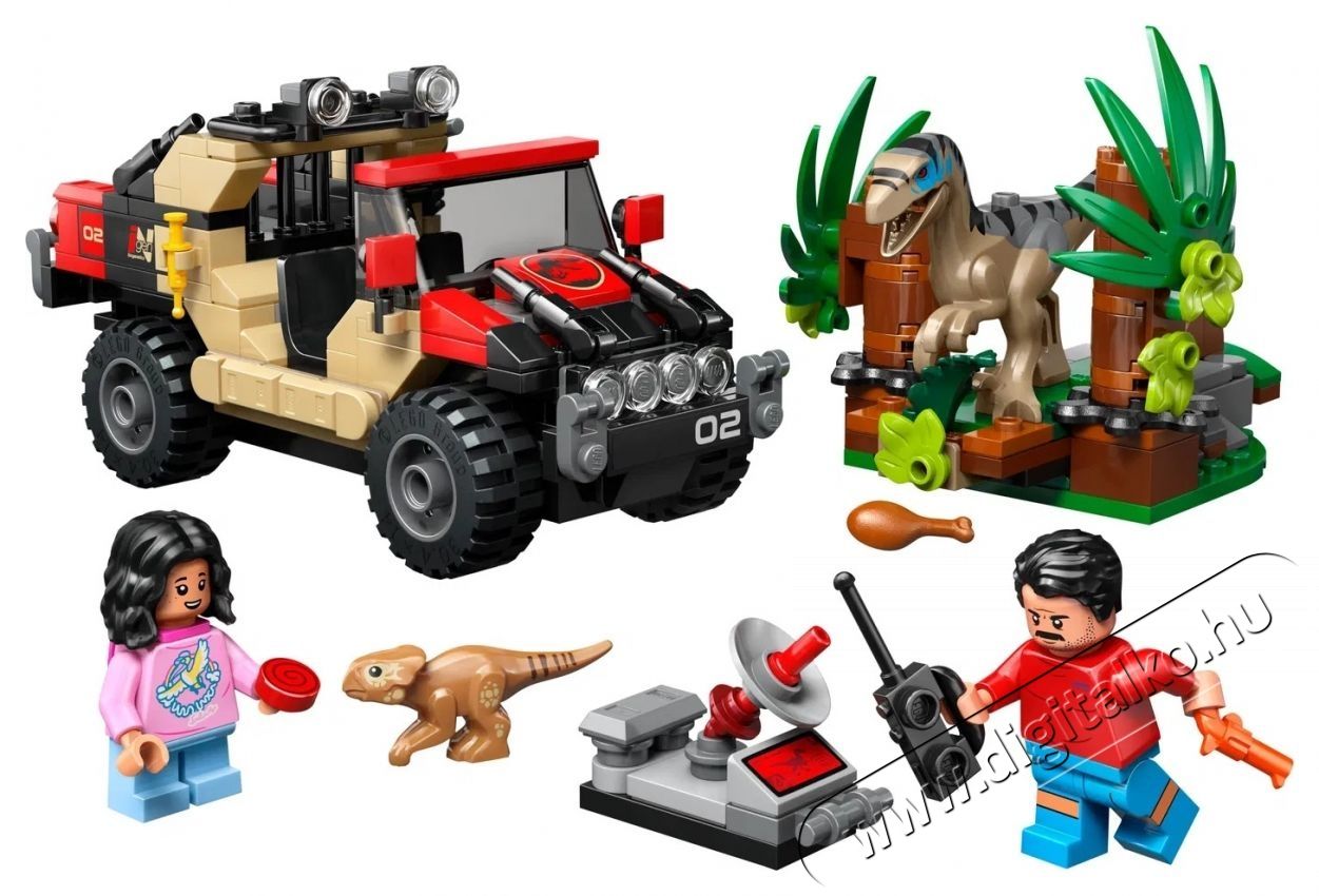 LEGO Jurassic World 76972 Terepj&aacute;r&oacute;s menek&uuml;l&eacute;s a raptor elől H&aacute;ztart&aacute;s / Otthon / K&uuml;lt&eacute;r - J&aacute;t&eacute;k / Sport - Kreat&iacute;v / k&eacute;szs&eacute;gfejlesztő j&aacute;t&eacute;k - 531892