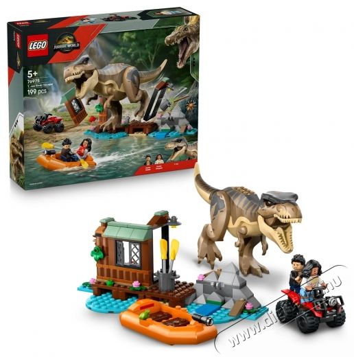 LEGO Jurassic World 76975 Menek&uuml;l&eacute;s a foly&oacute;n&aacute;l a T-Rex elől H&aacute;ztart&aacute;s / Otthon / K&uuml;lt&eacute;r - J&aacute;t&eacute;k / Sport - Kreat&iacute;v / k&eacute;szs&eacute;gfejlesztő j&aacute;t&eacute;k - 531896