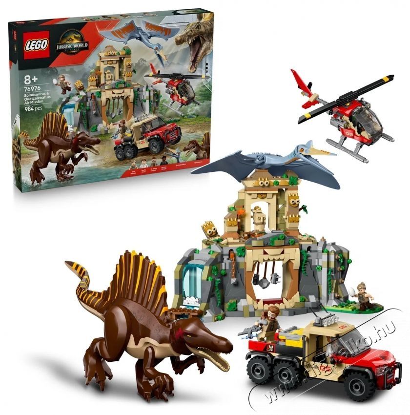 LEGO Jurassic World 76976 Spinosaurus &eacute;s Quetzalcoatlus  l&eacute;gi k&uuml;ldet&eacute;s H&aacute;ztart&aacute;s / Otthon / K&uuml;lt&eacute;r - J&aacute;t&eacute;k / Sport - Kreat&iacute;v / k&eacute;szs&eacute;gfejlesztő j&aacute;t&eacute;k - 531903