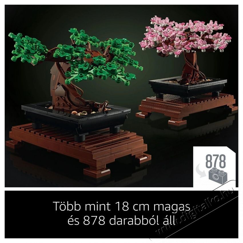 LEGO ICONS - Bonsai fa (10281) H&aacute;ztart&aacute;s / Otthon / K&uuml;lt&eacute;r - J&aacute;t&eacute;k / Sport - Kreat&iacute;v / k&eacute;szs&eacute;gfejlesztő j&aacute;t&eacute;k - 537637