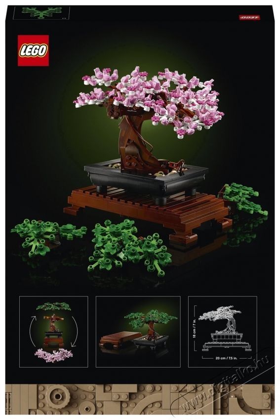 LEGO ICONS - Bonsai fa (10281) H&aacute;ztart&aacute;s / Otthon / K&uuml;lt&eacute;r - J&aacute;t&eacute;k / Sport - Kreat&iacute;v / k&eacute;szs&eacute;gfejlesztő j&aacute;t&eacute;k - 537637