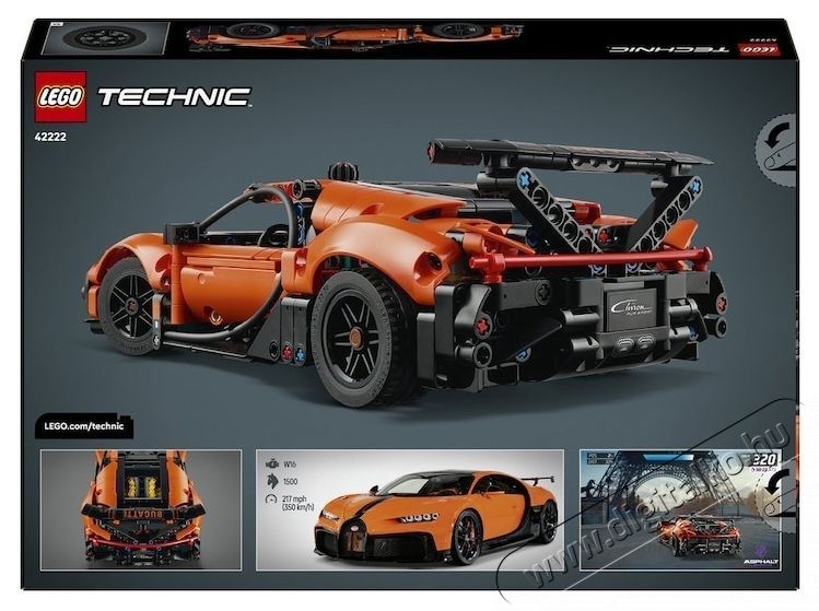 LEGO Technic - Bugatti Chiron Pur Sport hiperaut&oacute; (42222) H&aacute;ztart&aacute;s / Otthon / K&uuml;lt&eacute;r - J&aacute;t&eacute;k / Sport - Kreat&iacute;v / k&eacute;szs&eacute;gfejlesztő j&aacute;t&eacute;k - 538304