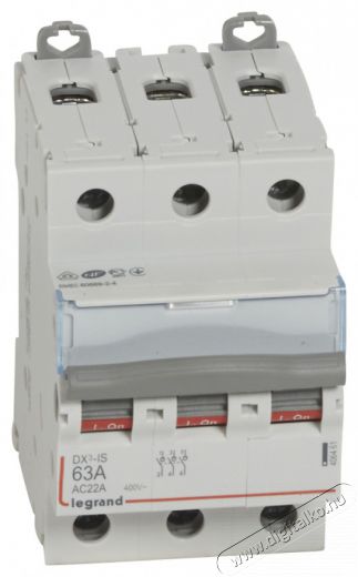 Legrand 406461 DX3-I 3P 63A terheléskapcsoló Háztartás / Otthon / Kültér - Világítás / elektromosság - Hálózati elosztó / hosszabbító / adapter - 392453