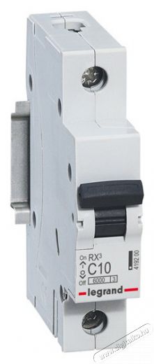 Legrand 419200 RX3 C10 6kA BIC 1 pólusú kismegszakító Háztartás / Otthon / Kültér - Világítás / elektromosság - Hálózati elosztó / hosszabbító / adapter - 391740