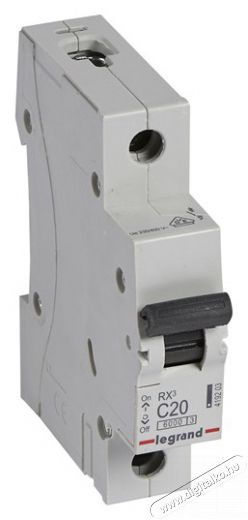 Legrand 419203 RX3 C20 6kA BIC 1 pólusú kismegszakító Háztartás / Otthon / Kültér - Világítás / elektromosság - Hálózati elosztó / hosszabbító / adapter - 391742