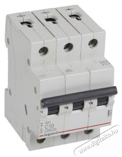 Legrand 419233 RX3 C10 6kA BIC 3 pólusú kismegszakító Háztartás / Otthon / Kültér - Világítás / elektromosság - Hálózati elosztó / hosszabbító / adapter - 392519