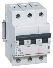 Legrand 419235 RX3 C16 6kA BIC 3 pólusú kismegszakító Háztartás / Otthon / Kültér - Világítás / elektromosság - Hálózati elosztó / hosszabbító / adapter - 392515
