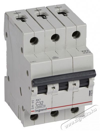 Legrand 419238 RX3 C32 6kA BIC 3 pólusú kismegszakító Háztartás / Otthon / Kültér - Világítás / elektromosság - Hálózati elosztó / hosszabbító / adapter - 392516