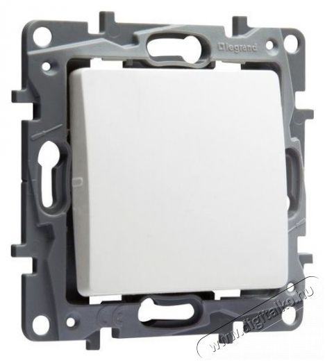 Legrand 764507 Niloé egypólusú nyomókapcsoló - fehér  Háztartás / Otthon / Kültér - Világítás / elektromosság - Hálózati elosztó / hosszabbító / adapter - 391974