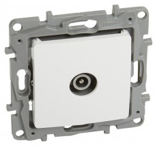 Legrand 764555 Niloé TV csatlakozóaljzat végzáró 10dB - fehér  Iroda és számítástechnika - Hálózat - Hálózati kiegészítő - 391975