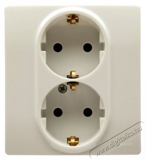 Legrand 764634 Niloé 2×2P+F csatlakozóaljzat - bézs  Háztartás / Otthon / Kültér - Világítás / elektromosság - Hálózati elosztó / hosszabbító / adapter - 391976