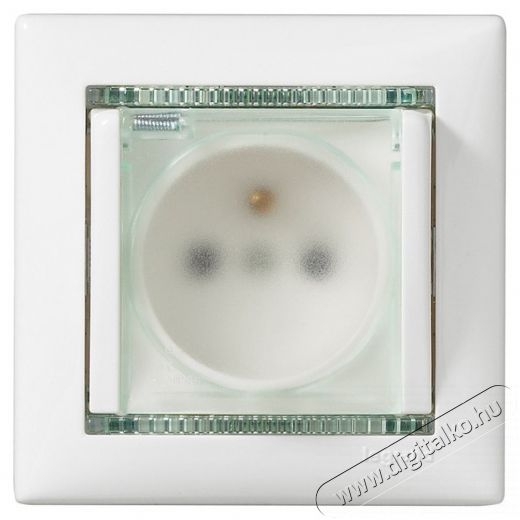 Legrand 774220 Valena fehér 2P+F IP44 csatlakozóaljzat csapófedéllel Háztartás / Otthon / Kültér - Világítás / elektromosság - Hálózati elosztó / hosszabbító / adapter - 392105