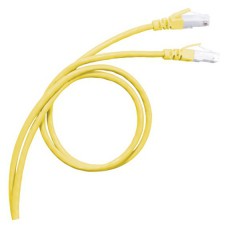 Legrand Cat6A (U/UTP) Sárga 1 méter LCS3 árnyékolatlan patch kábel Iroda és számítástechnika - Hálózat - Hálózati kiegészítő - 392725