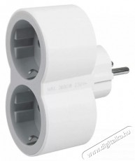 Legrand 694516 kettős 16A fehér-szürke 2P+F elosztó biztonsági zsaluval Tv kiegészítők - Kábel / csatlakozó - Csatlakozó / elosztó / átalakító - 398340