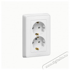 Legrand 773627 Cariva fehér 2X2P+F csatlakozóaljzat Háztartás / Otthon / Kültér - Világítás / elektromosság - Hálózati elosztó / hosszabbító / adapter - 392090
