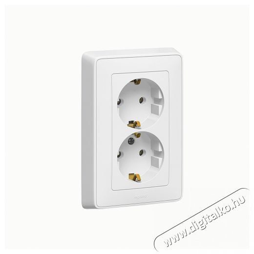 Legrand 773627 Cariva fehér 2X2P+F csatlakozóaljzat Háztartás / Otthon / Kültér - Világítás / elektromosság - Hálózati elosztó / hosszabbító / adapter - 392090
