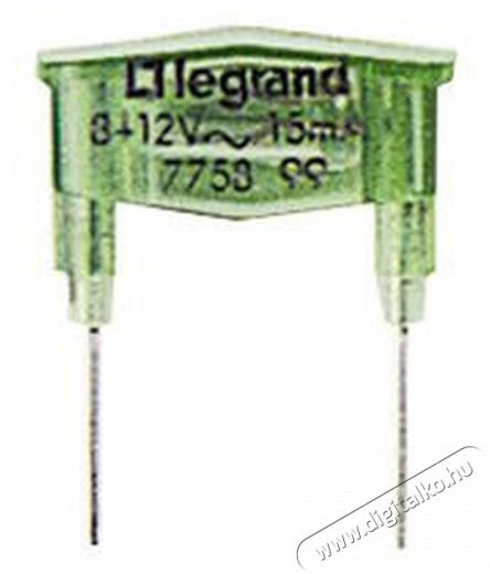 Legrand 775899 8/12V 15mA glimmlámpa - zöld  Autóhifi / Autó felszerelés - Autós / autóhifi kiegészítő - Egyéb autós kiegészítő - 392198