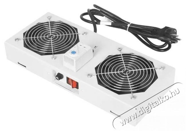 Legrand EC2VW 2 ventilátoros tetőventilátor és termosztát készlet Evoline fali szekrényhez Iroda és számítástechnika - Hálózat - Hálózati kiegészítő - 392003