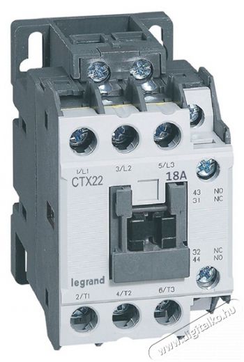 Legrand 416106 CTX3 3P 9A 1Z+1NY 230V AC ipari mágneskapcsoló Háztartás / Otthon / Kültér - Világítás / elektromosság - Hálózati elosztó / hosszabbító / adapter - 392478