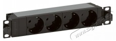 Legrand 646801 10"/1U 16A KIM 4xSHK biztonsági zsaluval aluminiumvázas elosztósor Iroda és számítástechnika - Egyéb számítástechnikai termék - 392648