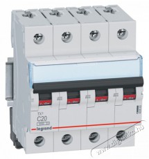 Legrand 403563 TX3 C20 6kA BIC 4 pólusú kismegszakító Háztartás / Otthon / Kültér - Világítás / elektromosság - Hálózati elosztó / hosszabbító / adapter - 392772