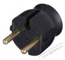 Legrand 054366 műanyag oldalsó bekötésű 2P+F csatlakozódugó - fekete Háztartás / Otthon / Kültér - Világítás / elektromosság - Hálózati elosztó / hosszabbító / adapter - 391906