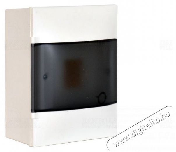 Legrand 134214 PractiboxS átlátszó füstszínű ajtóval/védőföld nulla elosztókapoccsal 1sor 4modul/falon kívüli kiselosztó Háztartás / Otthon / Kültér - Világítás / elektromosság - Hálózati elosztó / hosszabbító / adapter - 392645