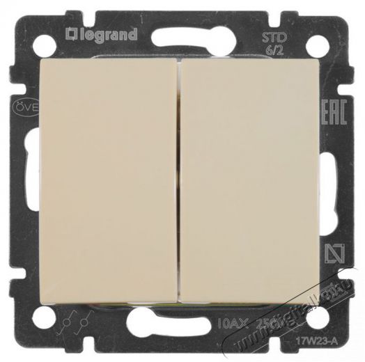 Legrand 774308 Valena elefántcsont kettős váltókapcsoló Háztartás / Otthon / Kültér - Világítás / elektromosság - Hálózati elosztó / hosszabbító / adapter - 392386