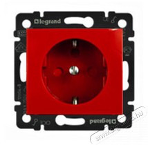 Legrand 774327 Valena reteszelt piros betéttárcsával 2P+F csatlakozóaljzat Háztartás / Otthon / Kültér - Világítás / elektromosság - Hálózati elosztó / hosszabbító / adapter - 392390
