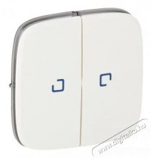 Legrand 755225 Valena Allure fényjelzős fehér kettős kapcsoló burkolat Háztartás / Otthon / Kültér - Világítás / elektromosság - Hálózati elosztó / hosszabbító / adapter - 392159
