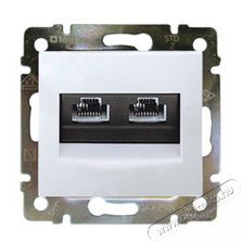 Legrand 770073 Valena fehér 2xRJ45 10G aljzat Háztartás / Otthon / Kültér - Világítás / elektromosság - Hálózati elosztó / hosszabbító / adapter - 392167