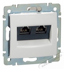 Legrand 770073 Valena fehér 2xRJ45 10G aljzat Háztartás / Otthon / Kültér - Világítás / elektromosság - Hálózati elosztó / hosszabbító / adapter - 392167