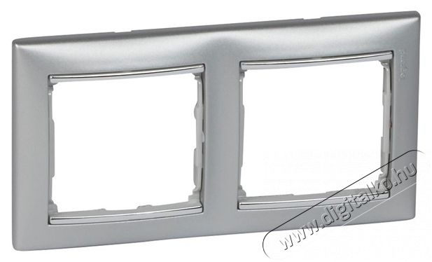 Legrand 770352 Valena alumínium/ezüst 2-es vízszintes keret Háztartás / Otthon / Kültér - Világítás / elektromosság - Hálózati elosztó / hosszabbító / adapter - 392165