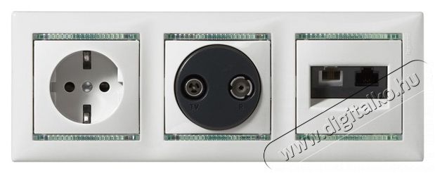Legrand 774180 Valena elefántcsont RJ11+RJ45 Cat5e UTP kombinált aljzat Háztartás / Otthon / Kültér - Világítás / elektromosság - Hálózati elosztó / hosszabbító / adapter - 392112