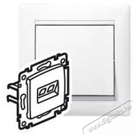 Legrand 774239 Valena fehér 2xRJ45 LCS2 Cat5e UTP aljzat Háztartás / Otthon / Kültér - Világítás / elektromosság - Hálózati elosztó / hosszabbító / adapter - 408281