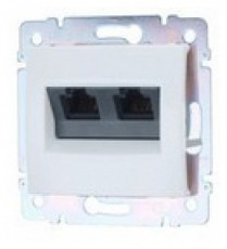 Legrand 774239 Valena fehér 2xRJ45 LCS2 Cat5e UTP aljzat Háztartás / Otthon / Kültér - Világítás / elektromosság - Hálózati elosztó / hosszabbító / adapter - 408281
