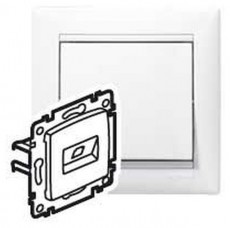 Legrand 774242 Valena Life 1xRJ45 Cat6 U/UTP Iroda és számítástechnika - Hálózat - Hálózati kiegészítő - 439067