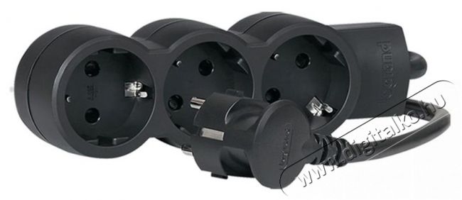 Legrand 695010 ST 1,5m vezetékkel fekete 3x2P+F elosztósor Háztartás / Otthon / Kültér - Világítás / elektromosság - Hálózati elosztó / hosszabbító / adapter - 458309