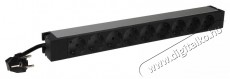 Legrand 646812 9-es 19/1U 3m Földelt elosztósor Háztartás / Otthon / Kültér - Világítás / elektromosság - Hálózati elosztó / hosszabbító / adapter - 392610