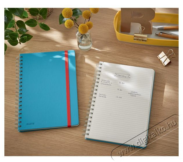 Leitz COSY Soft touch B5 nyugodt k&eacute;k vonalas spir&aacute;lf&uuml;zet Iroda &eacute;s sz&aacute;m&iacute;t&aacute;stechnika - Egy&eacute;b sz&aacute;m&iacute;t&aacute;stechnikai term&eacute;k - 396190