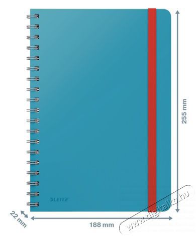 Leitz COSY Soft touch B5 nyugodt k&eacute;k vonalas spir&aacute;lf&uuml;zet Iroda &eacute;s sz&aacute;m&iacute;t&aacute;stechnika - Egy&eacute;b sz&aacute;m&iacute;t&aacute;stechnikai term&eacute;k - 396190