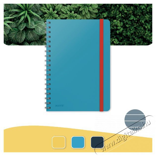 Leitz COSY Soft touch B5 nyugodt k&eacute;k vonalas spir&aacute;lf&uuml;zet Iroda &eacute;s sz&aacute;m&iacute;t&aacute;stechnika - Egy&eacute;b sz&aacute;m&iacute;t&aacute;stechnikai term&eacute;k - 396190