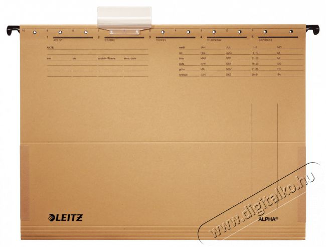 Leitz Alpha A4 oldalt zárt 25db/cs natúr függőmappa Háztartás / Otthon / Kültér - Egyéb háztartási termék - 398430