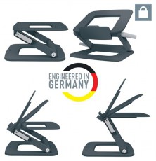 Leitz Ergo állítható magasságú és dőlésszögű sötétszürke laptopállvány Mobil / Kommunikáció / Smart - Tablet / E-book kiegészítő, tok - Tartó / rögzítő / állvány - 514812