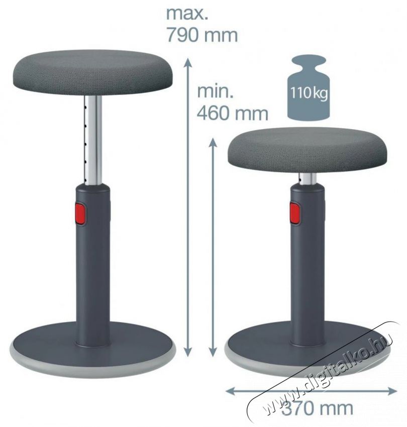 Leitz ERGO Cosy sz&uuml;rke irodasz&eacute;k Iroda &eacute;s sz&aacute;m&iacute;t&aacute;stechnika - Egy&eacute;b sz&aacute;m&iacute;t&aacute;stechnikai term&eacute;k - 522337