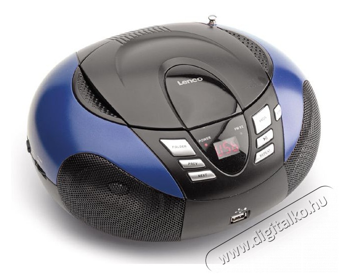 Lenco SCD-37 USB hordozható CD-s rádió (Boombox) - KÉK Audio-Video / Hifi / Multimédia - Hordozható CD / DVD / Multimédia készülék - Hordozható CD / Multimédia rádiómagnó / Boombox - 259036